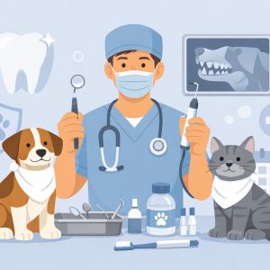 Veterinarijos odontologijos procedūra
